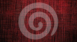 Red denim fabric texture.